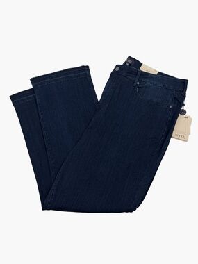 NYDJ High Straight Released Hem Jeans Dark Wash Highway Lift Tuck 22W NWT